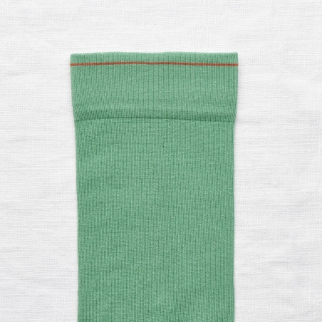 chaussettes - bonne maison -  Uni - Vert Ming - femme - homme - mixte