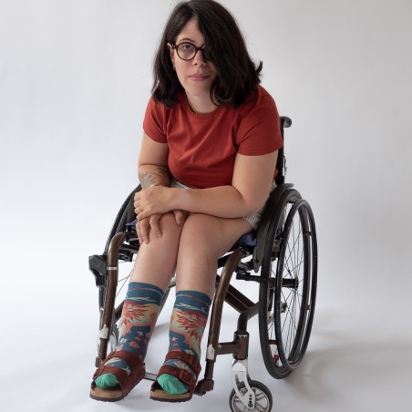 chaussettes - bonne maison -  Lion - Bleu - femme - homme - mixte