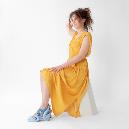 chaussettes - bonne maison -  Carrelage - Bleu - femme - homme - mixte