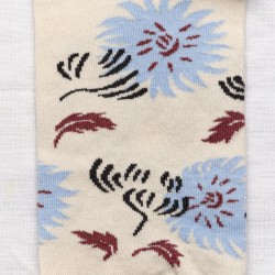 socks - bonne maison -  Flowers - white - woman - man - mixed